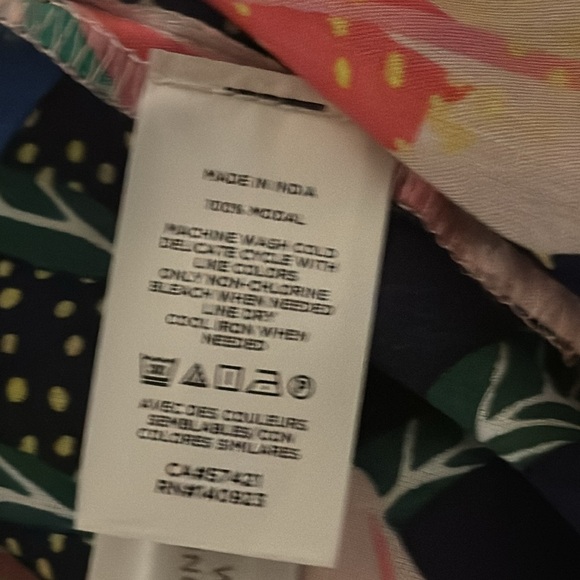 LOFT‎ Kimono Flowy Top Long Shirt Cruise Vacation Size XS S Tropical Floral - Picture 5 of 6